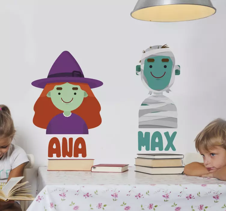 Custom Characters Display kid's sticker - TenStickers