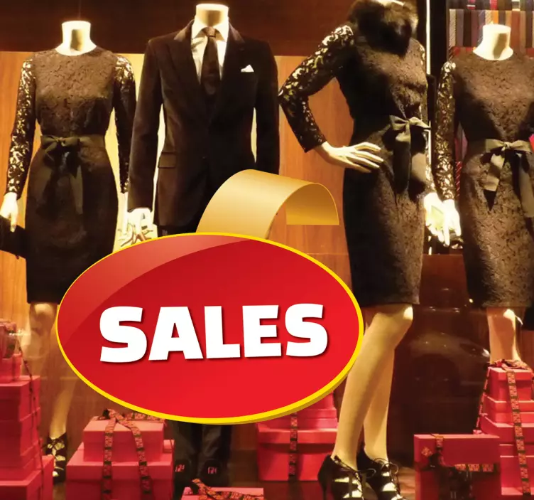 Customisable Sales Vinyl Label Sticker - TenStickers