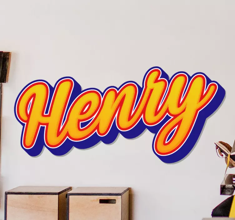 Customized Name Artwork wall stickers quotes - TenStickers