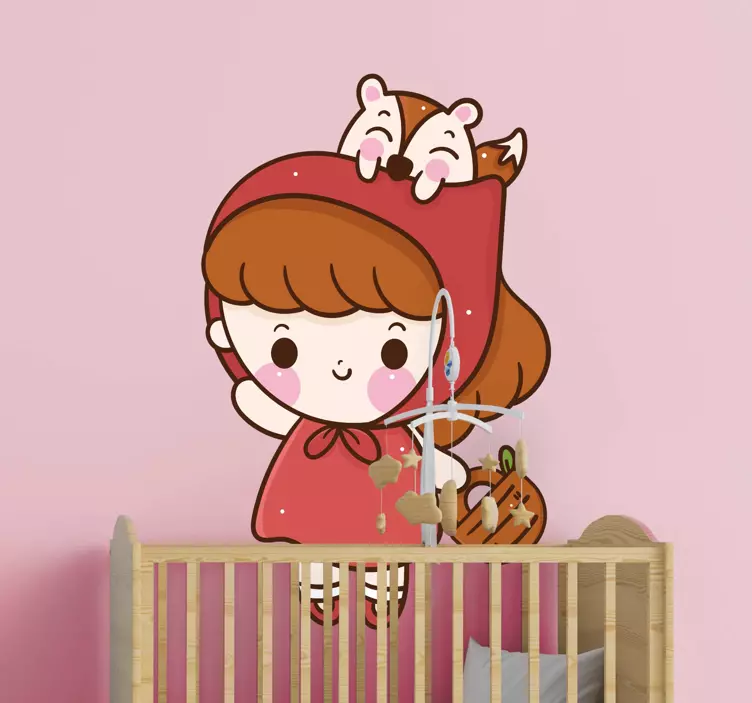 Cute Character Illustration kid's sticker - TenStickers