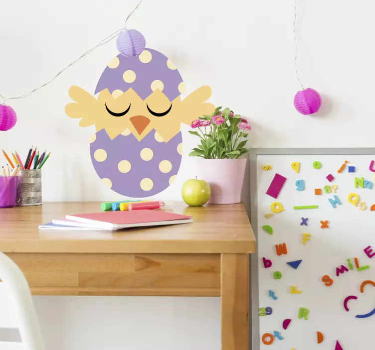 Cute Egg Bird pet sticker - TenStickers