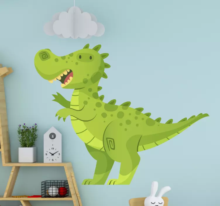 Dinosaur wall sticker cartoon dinosaur design - TenStickers