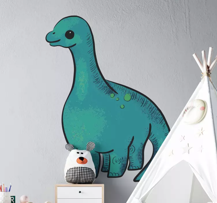 Dinosaur wall sticker cheerful dinosaur design - TenStickers