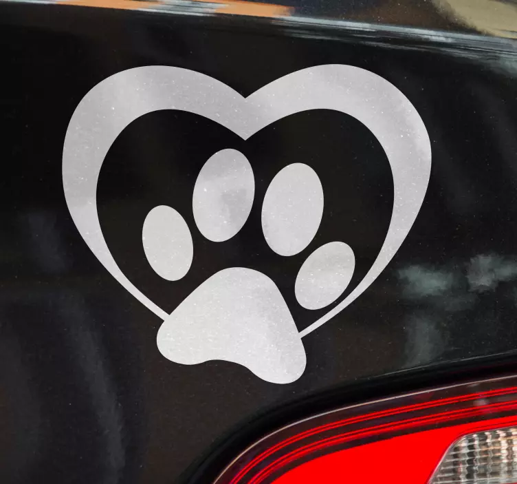 Dog Paw Print Vehicle Sticker - TenStickers