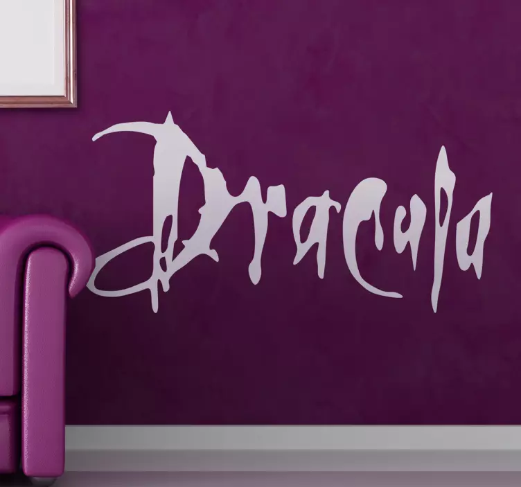 Dracula text Wall Sticker - TenStickers
