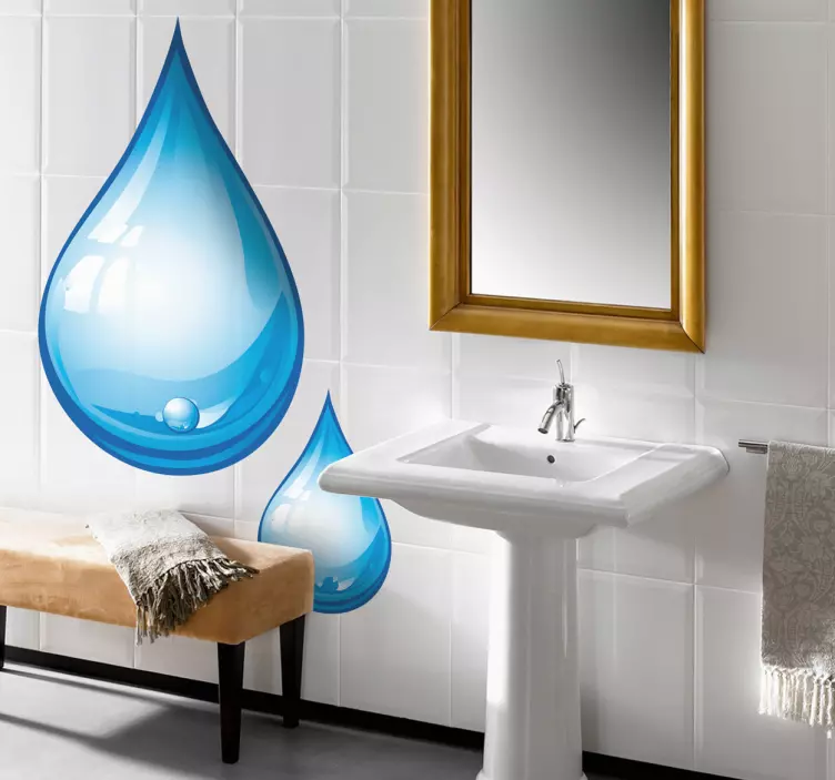 Drop of Water Wall Sticker - TenStickers