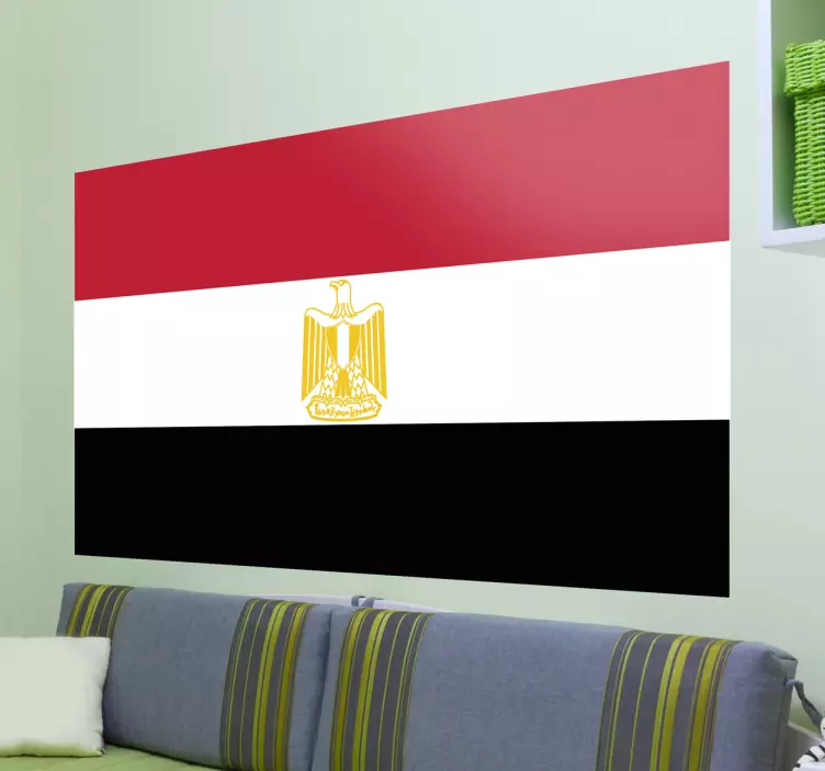 Egypt Flag Sticker - TenStickers