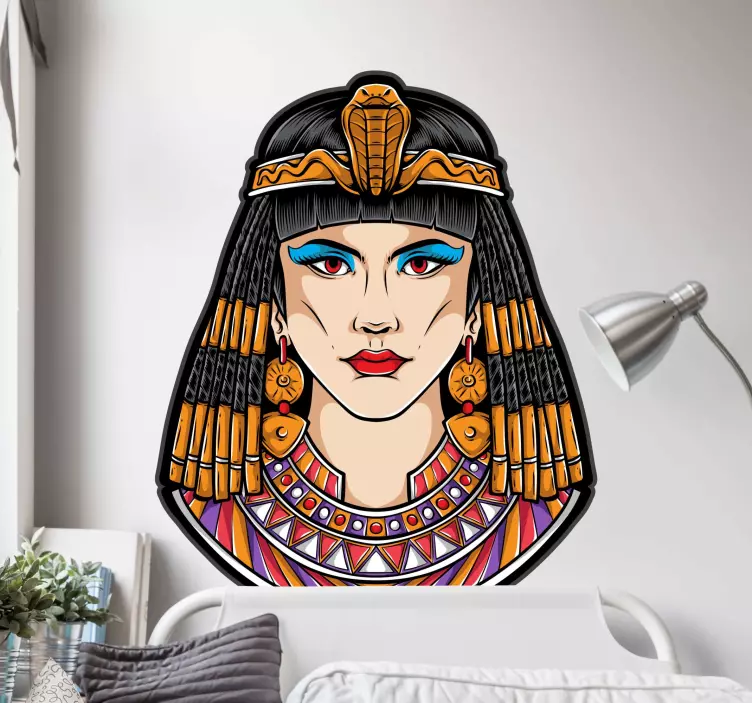 Egyptian Royal Figure character sticker - TenStickers