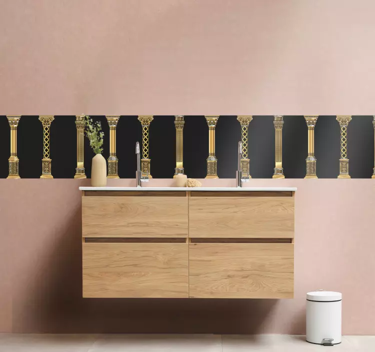Elegant Column Motif wall border sticker - TenStickers