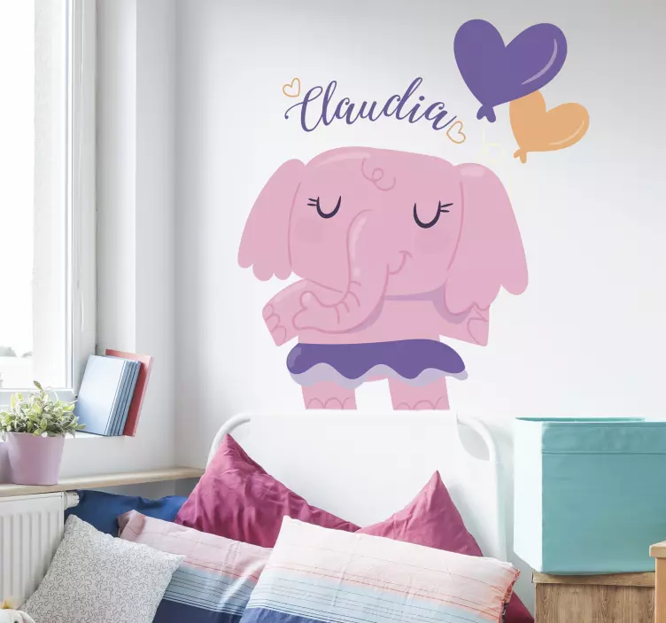 Elephant Kids Sticker - TenStickers