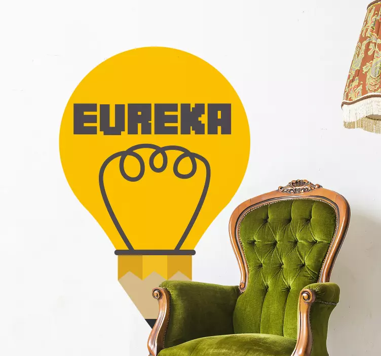 Eureka Ideas Illuminate Minds wall stickers quotes - TenStickers