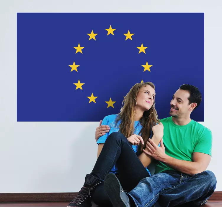 European Union Flag Sticker - TenStickers