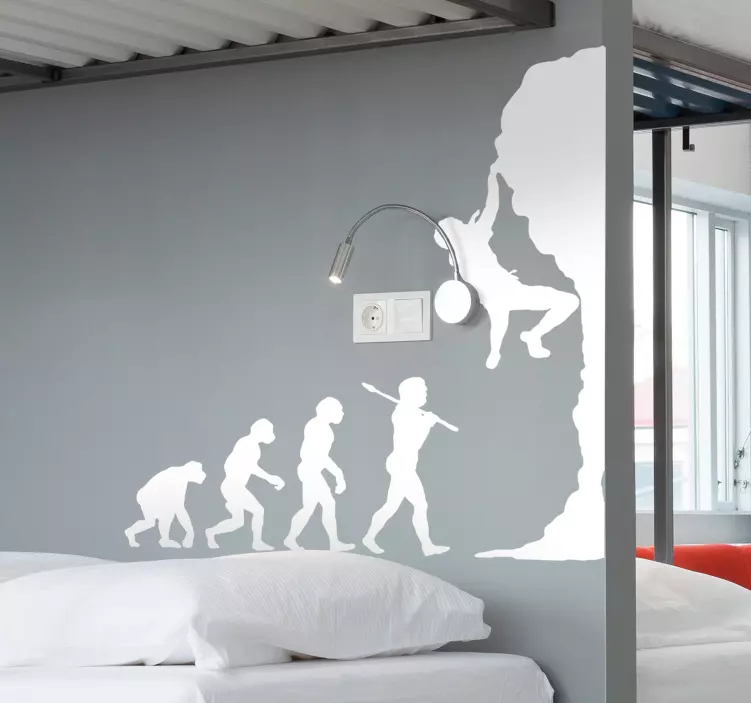 Evolution Climbing Wall Sticker - TenStickers