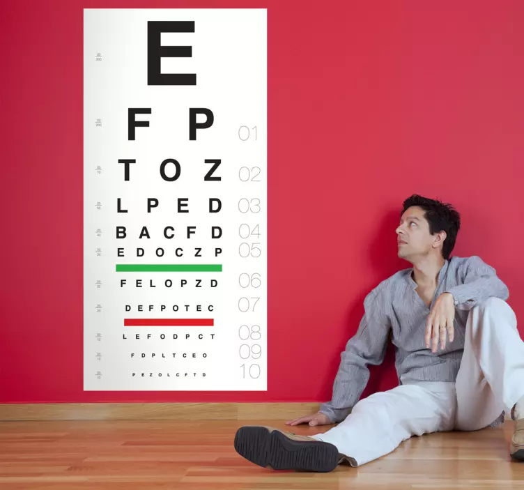 Eye Test Sticker - TenStickers