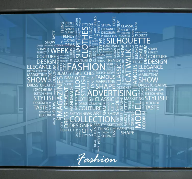 Fashion Text Concepts Vinyl Sticker - TenStickers