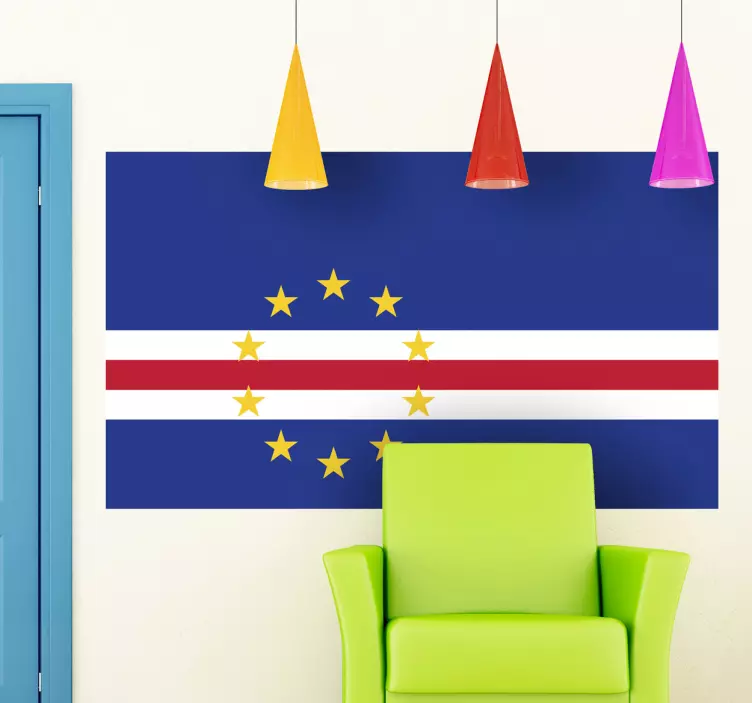 Flag of Cape Verde Wall Sticker - TenStickers