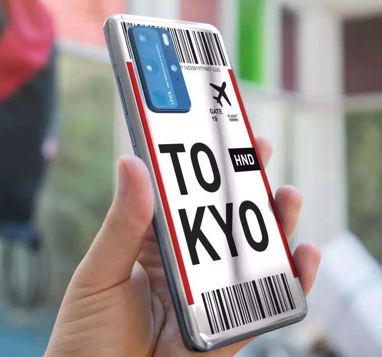 Tokyo ticket layout huawei sticker - TenStickers