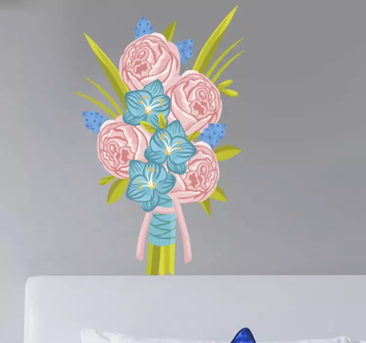Floral Bouquet Design flower wall sticker - TenStickers