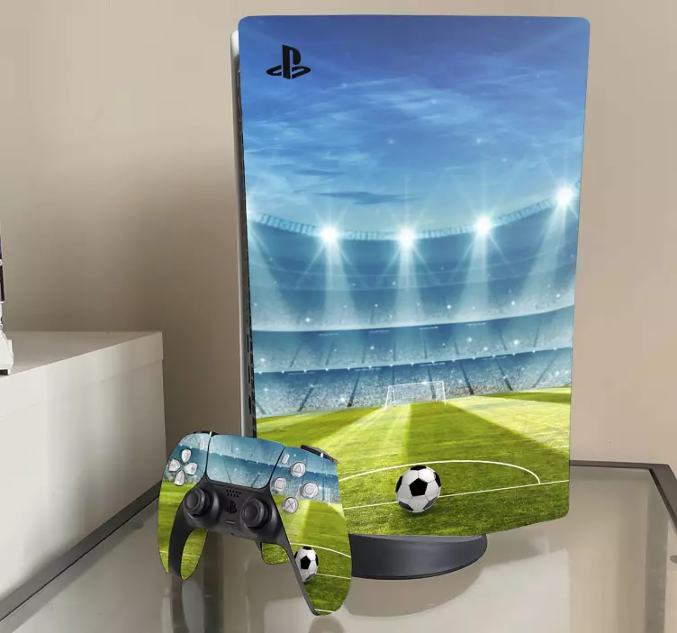 Football stadium PS5 decal - TenStickers