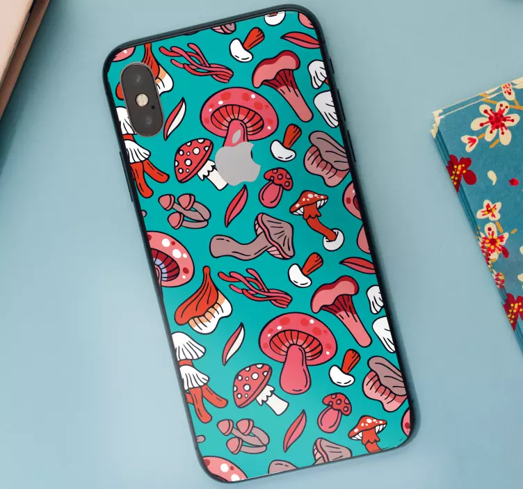 Fungi Fantasy iPhone sticker - TenStickers