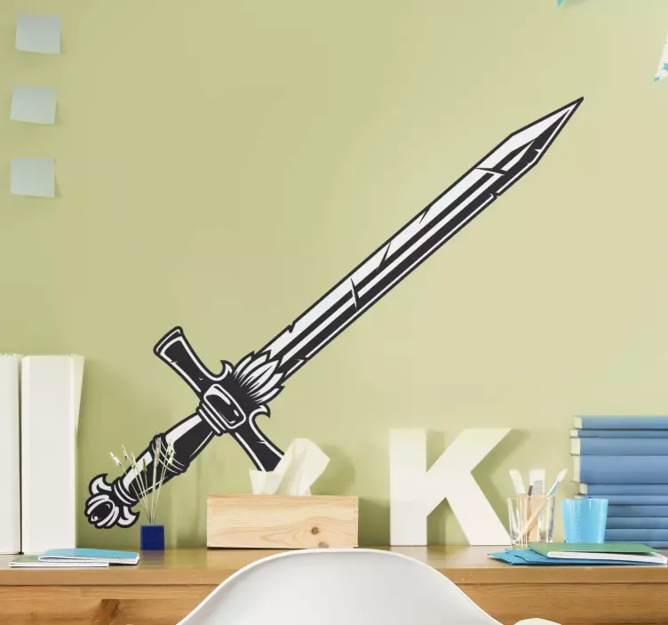 Game sticker fantasy sword design - TenStickers