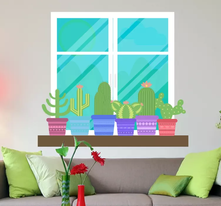 Garden Window Wall Mural - TenStickers