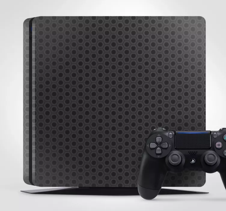 Geometric black pattern PS4 skin - TenStickers