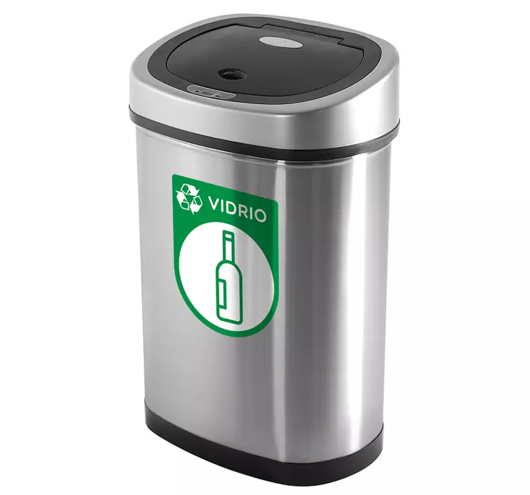 Glass recycling  emoji sticker - TenStickers