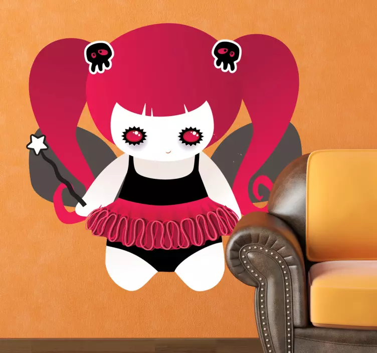 Grim Fairy Kids Sticker - TenStickers