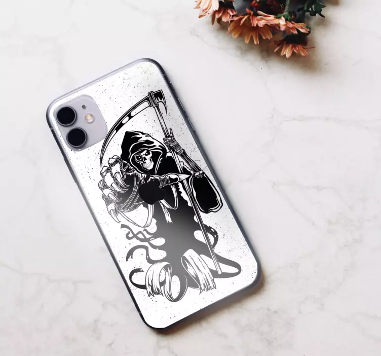 Grim Reaper Icon iPhone sticker - TenStickers