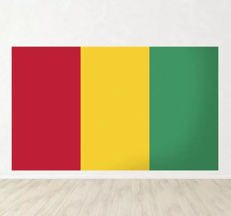 Guinea Flag Sticker - TenStickers
