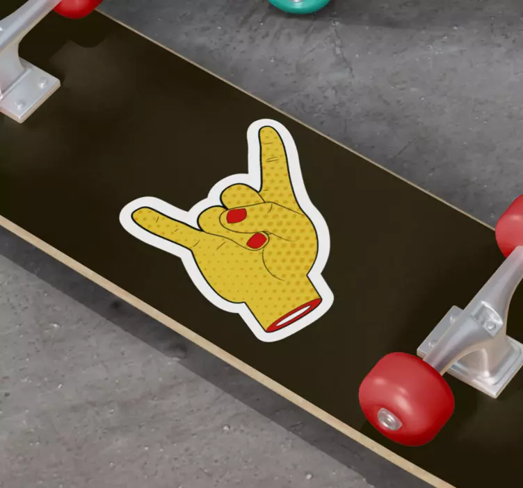 Hand Gesture Symbol football sticker - TenStickers