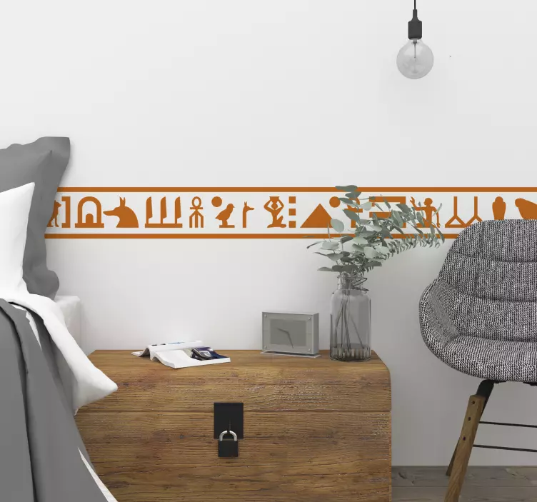 Hieroglyphics Wall Sticker - TenStickers