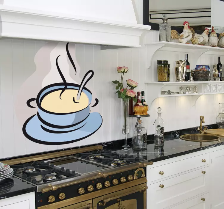 Hot Soup Pot Decal - TenStickers