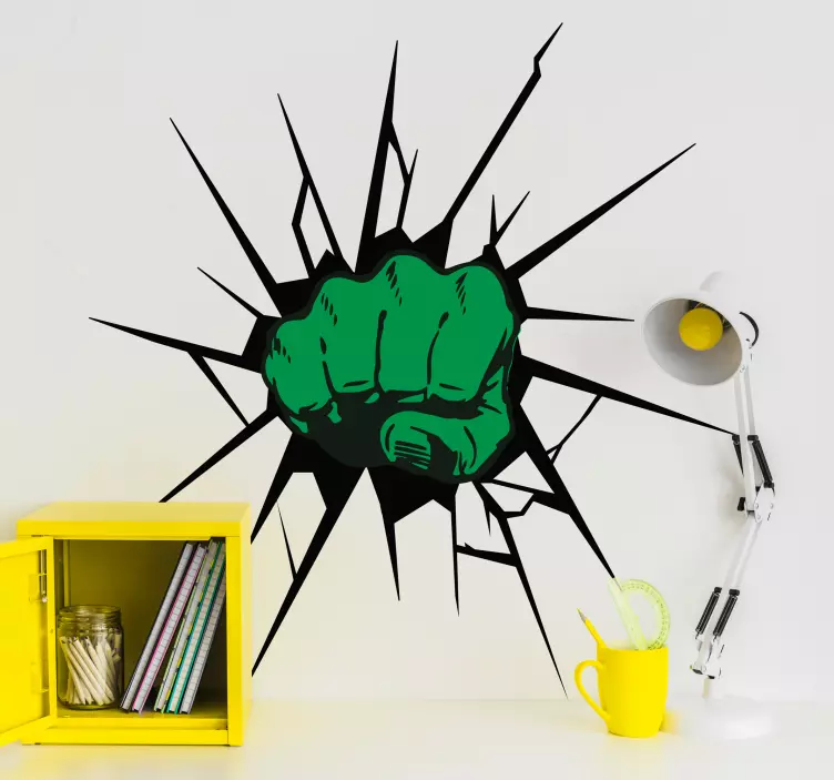Hulk smash wall stickers for kid - TenStickers