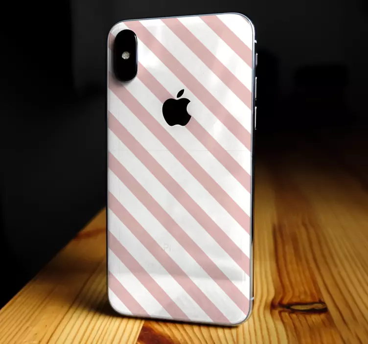Iphone sticker stripped phone skin - TenStickers