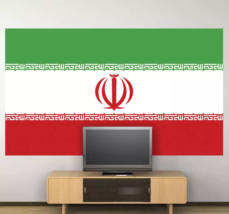 Iran Flag Sticker - TenStickers