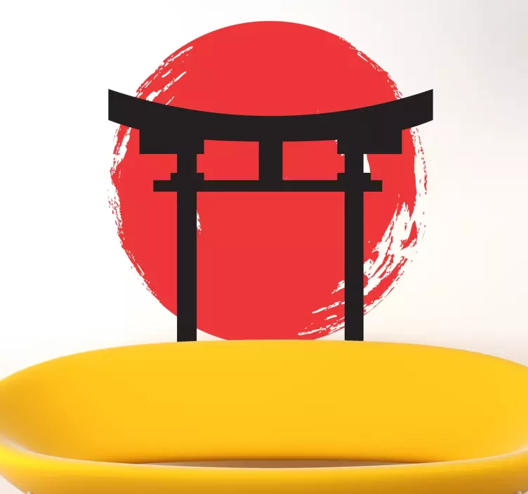 Japanese Temple Wall Sticker - TenStickers