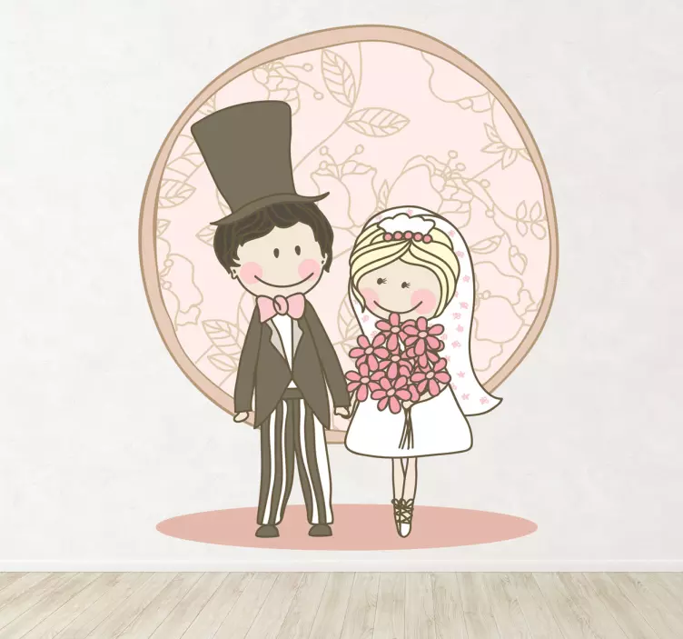 Just Married Sticker - TenStickers