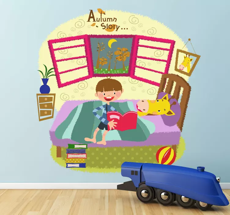 Kids Bedtime Story Wall Mural - TenStickers