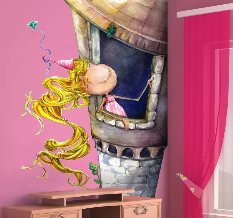Kids Rapunzel Wall Sticker - TenStickers