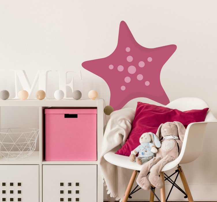 Kids Starfish Wall Sticker - TenStickers
