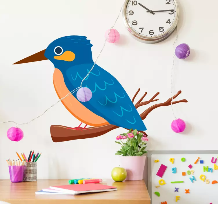 Kingfisher Wall Sticker - TenStickers