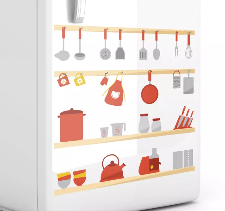 Kitchen Utensils Wall Sticker - TenStickers