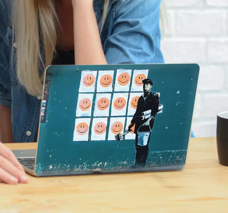 Laptop skin street art design - TenStickers