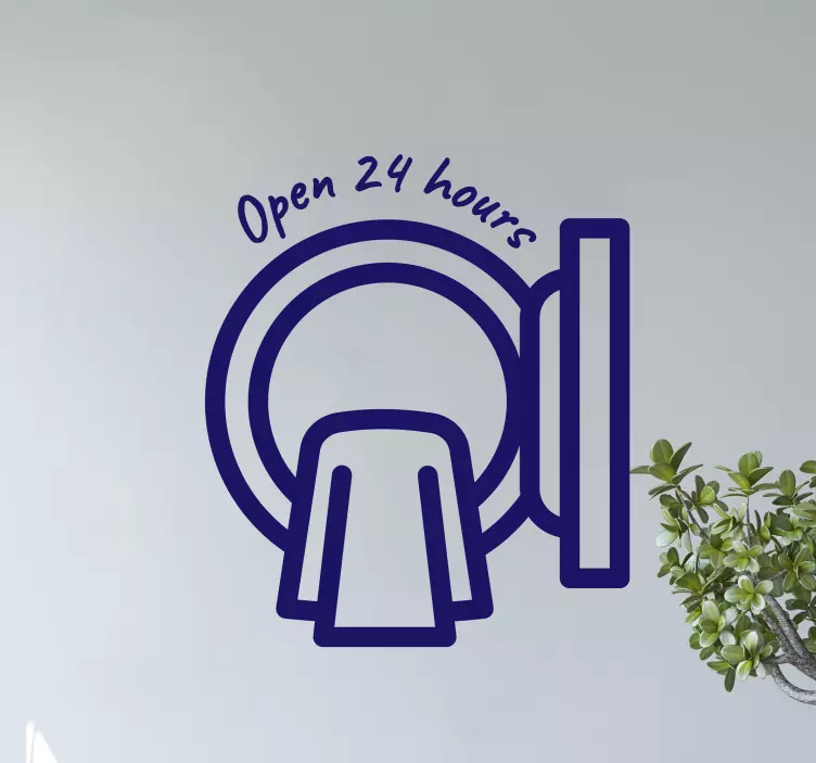 Laundry self serve home text wall sticker - TenStickers