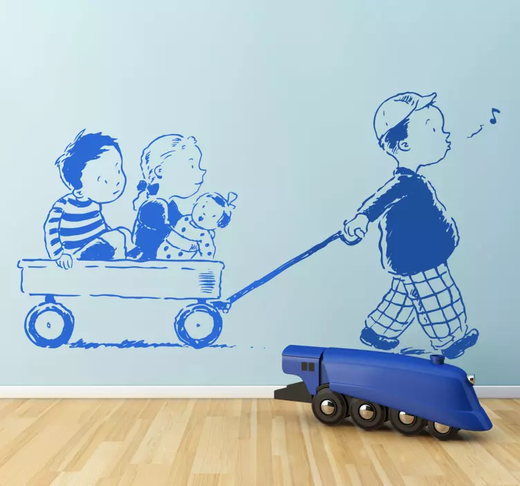 Little Brother & Sister Kids Sticker - TenStickers