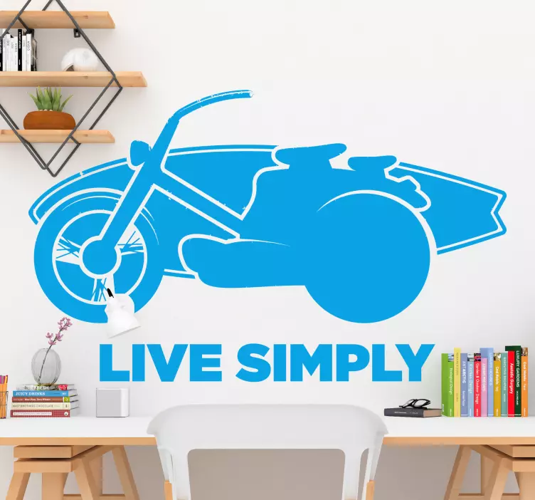 LIVE SIMPLY motocross sticker - TenStickers
