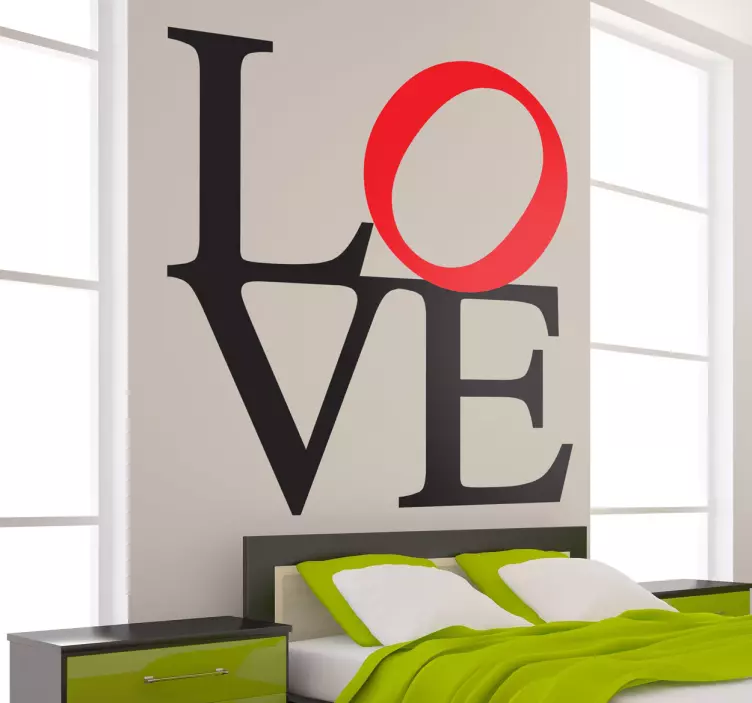 Love Decorative Text Sticker - TenStickers