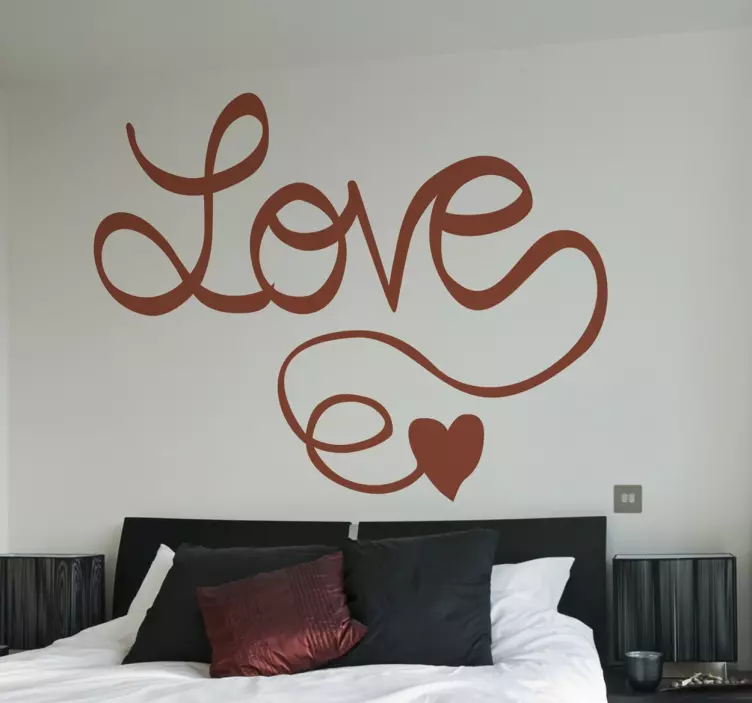 Love in Calligraphy Sticker - TenStickers